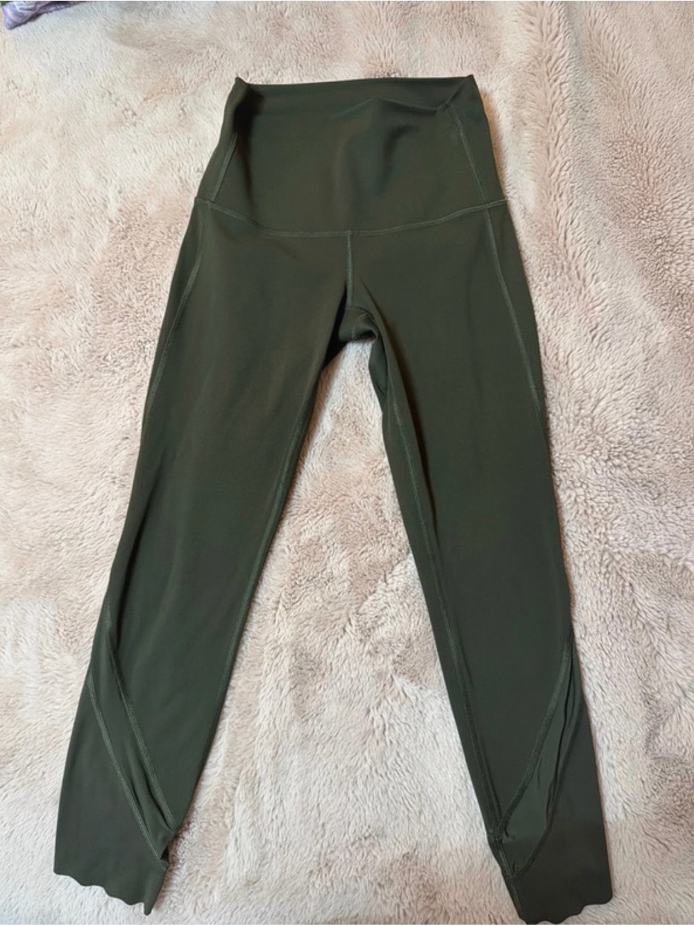 lululemon athletica Olive Green High-Waist Leggings